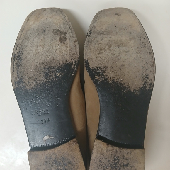 Gucci Tan Leather Loafers - Picture 5 of 6